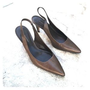 Banana Republic kitten heel sling back mules 9